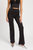 High Waist Flared Pants In Black - Black