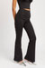 High Waist Flared Pants In Black