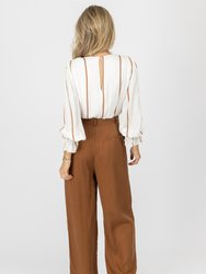 High Waisted Wide Leg Trousers