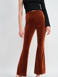 Isby Flared Pants - Brown