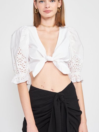 Emory Park Iselle Tie Front Crop Top product