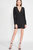 Jane V-Neck Mini Dress - Black
