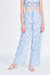 Jera Sheer Pants - Blue Paisley