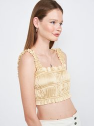 Keira Ruffled Cropped Top