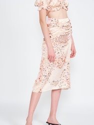 Lennox Ruched Midi Skirt