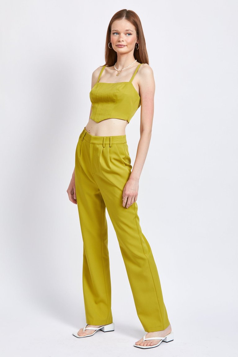 Noelle Pants - Light Olive