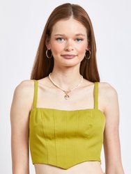 Noelle Top - Light Olive