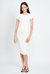 Paige Midi Dress - Off-White