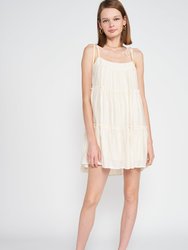 Presley Baby Doll Mini Dress - Off- White