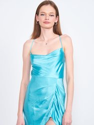 Rai Mini Dress - Turquoise