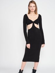 Rhea Knit Dress - Black