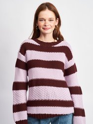 Rion Sweater - Brown-Lavender Combo