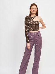 Rohan Leather Pants - Purple