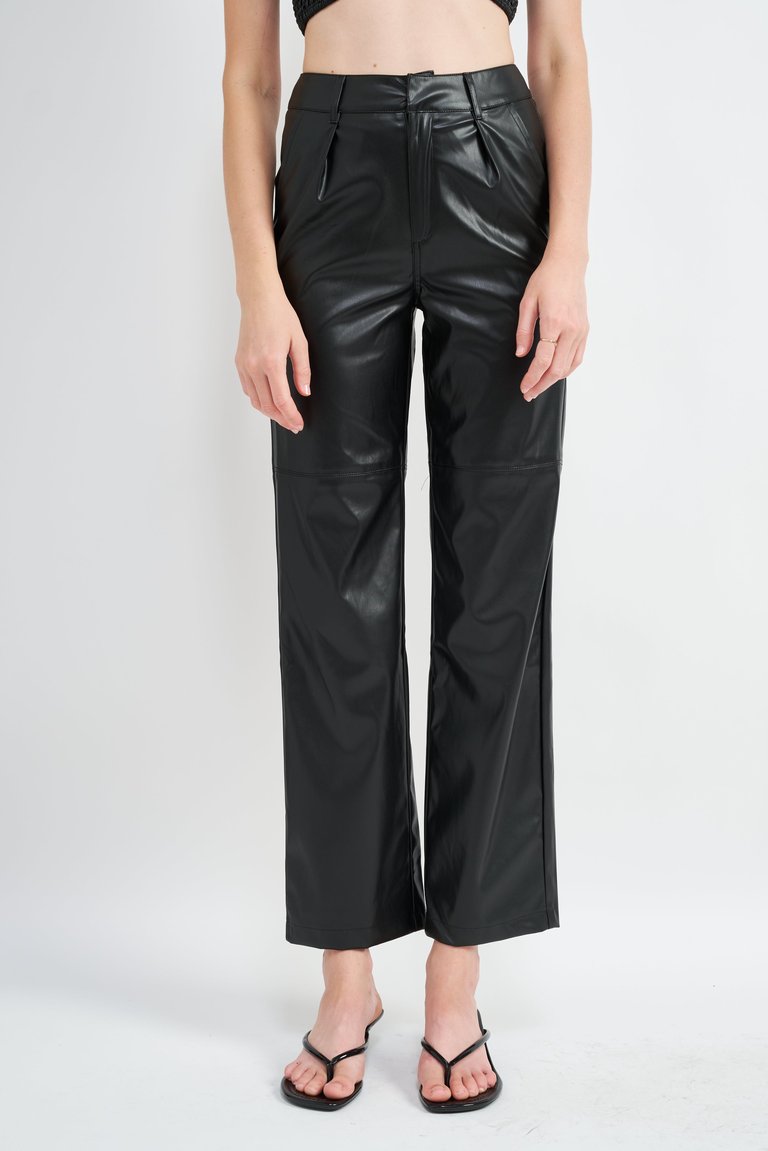 Rohan Leather Pants - Black