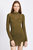 Rylie Knitted Dress - Dark Olive