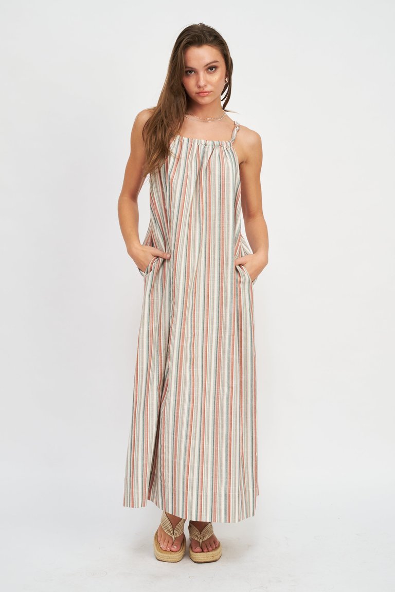 Uliana Maxi Dress - Stripe Multi