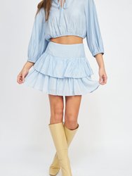 Val Mini Skirt - Blue