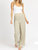 Wide Leg High Rise Pants - Sage