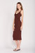 Willa V-Neck Ribbed Midi Dress