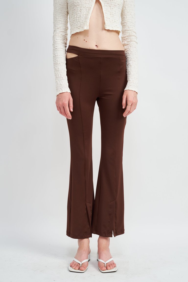 Yeva Pants - Coffee-Brown