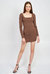 Zari Mini Dress - Brown