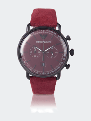 AR11265 Chronograph Stainless Steel Watch - Red