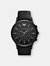 Emporio Armani Men's Renato AR2461 Black Leather Analog Quartz Fashion Watch - Black