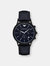 Emporio Armani Men's Renato AR2481 Blue Leather Japanese Quartz Fashion Watch - Blue