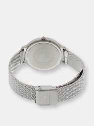 Emporio Armani Women's Kappa AR11128 Silver Stainless-Steel Japanese Quartz Dress Watch