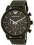 Mens Luigi AR1968 Black Stainless Steel Quartz Watch - Black