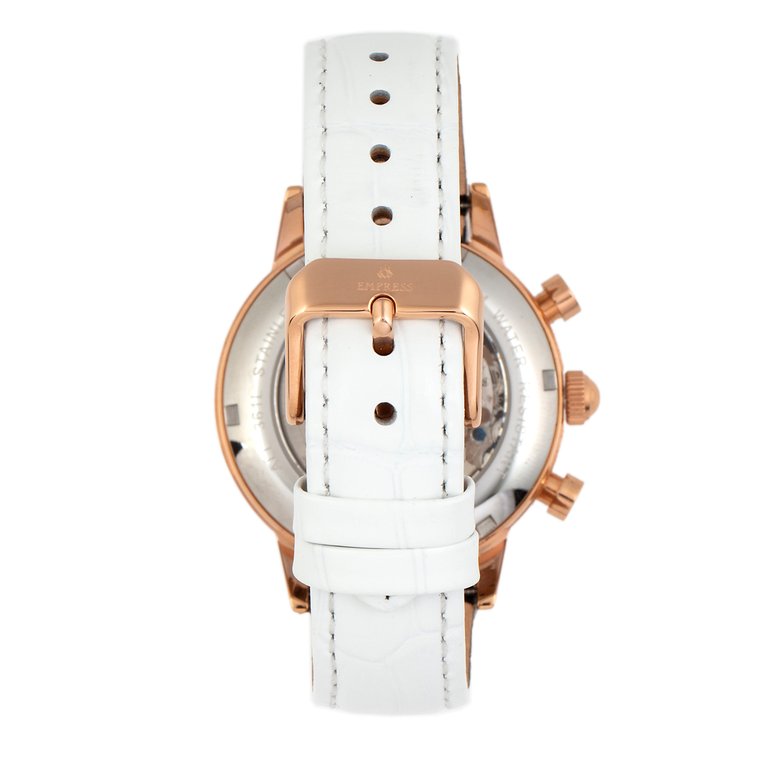 Empress Watches Rose Gold White Empress Beatrice Automatic