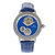 Empress Tatiana Automatic Semi-Skeleton Leather-Band Watch - Blue