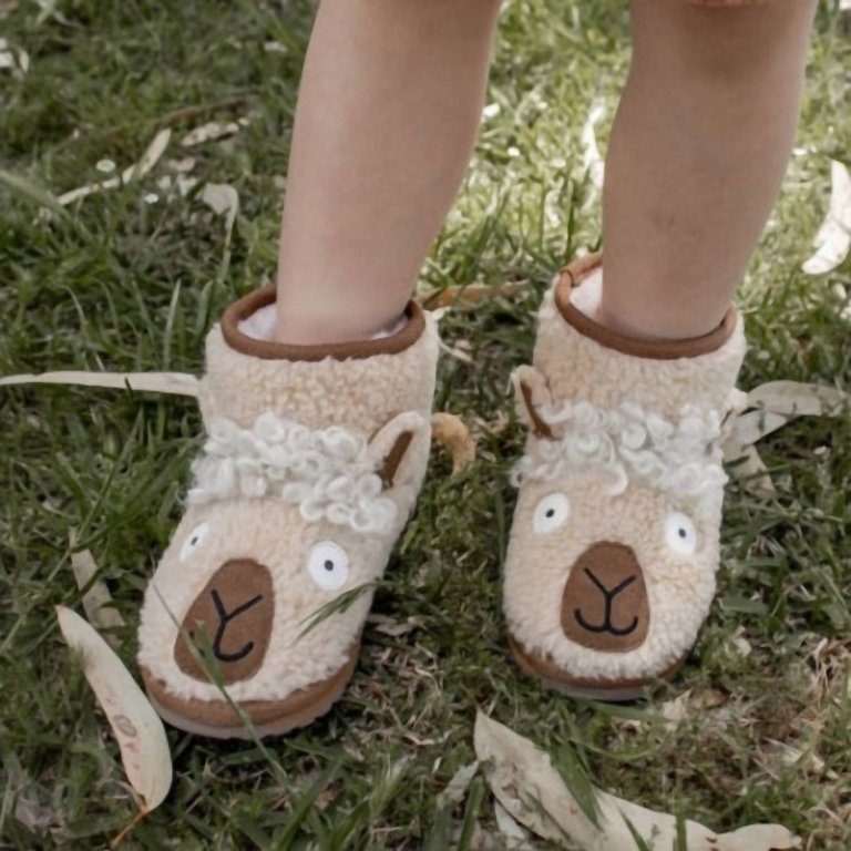 Girl's Llama Mini Boot In Beige