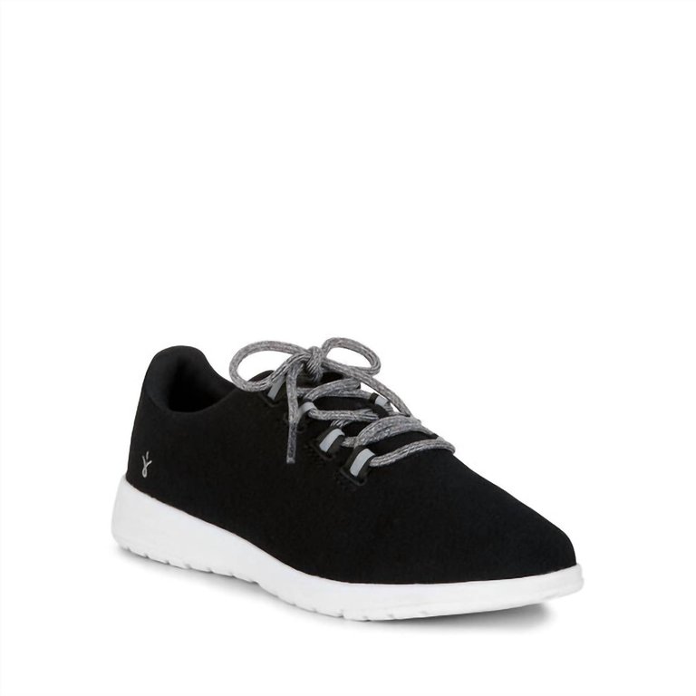 Women's Barkly Wool Sneaker In Black - Black