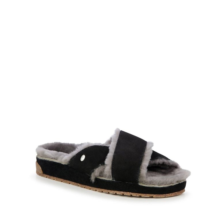 Women's Mayberry Corky Slide Sandal In Black - Black