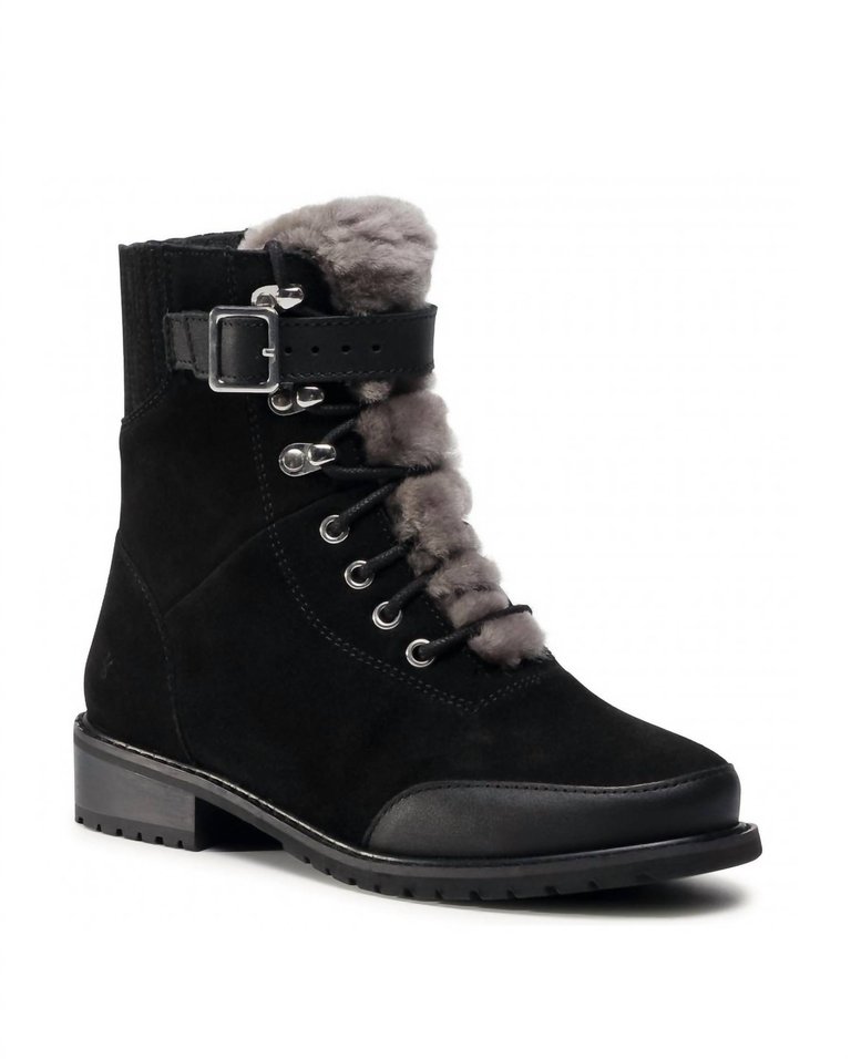 Women's Waldron Mix Boot In Black - Black