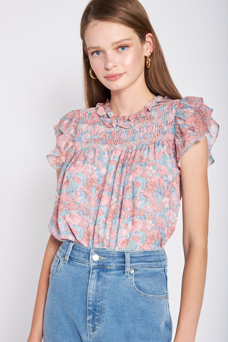 Adelina Top - Coral