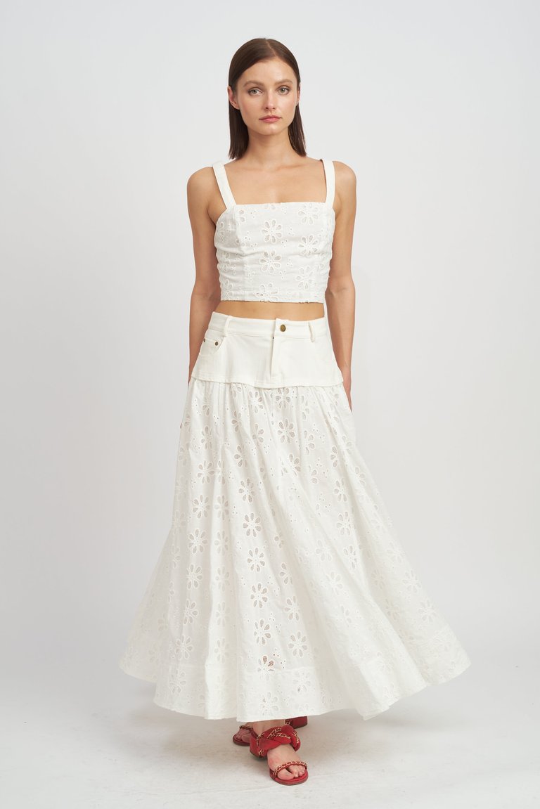 Adina Maxi Skirt - Off-White