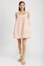 Adira Mini Dress - Ivory Pink