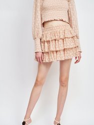 Alaia Mini Skirt - Light Pink