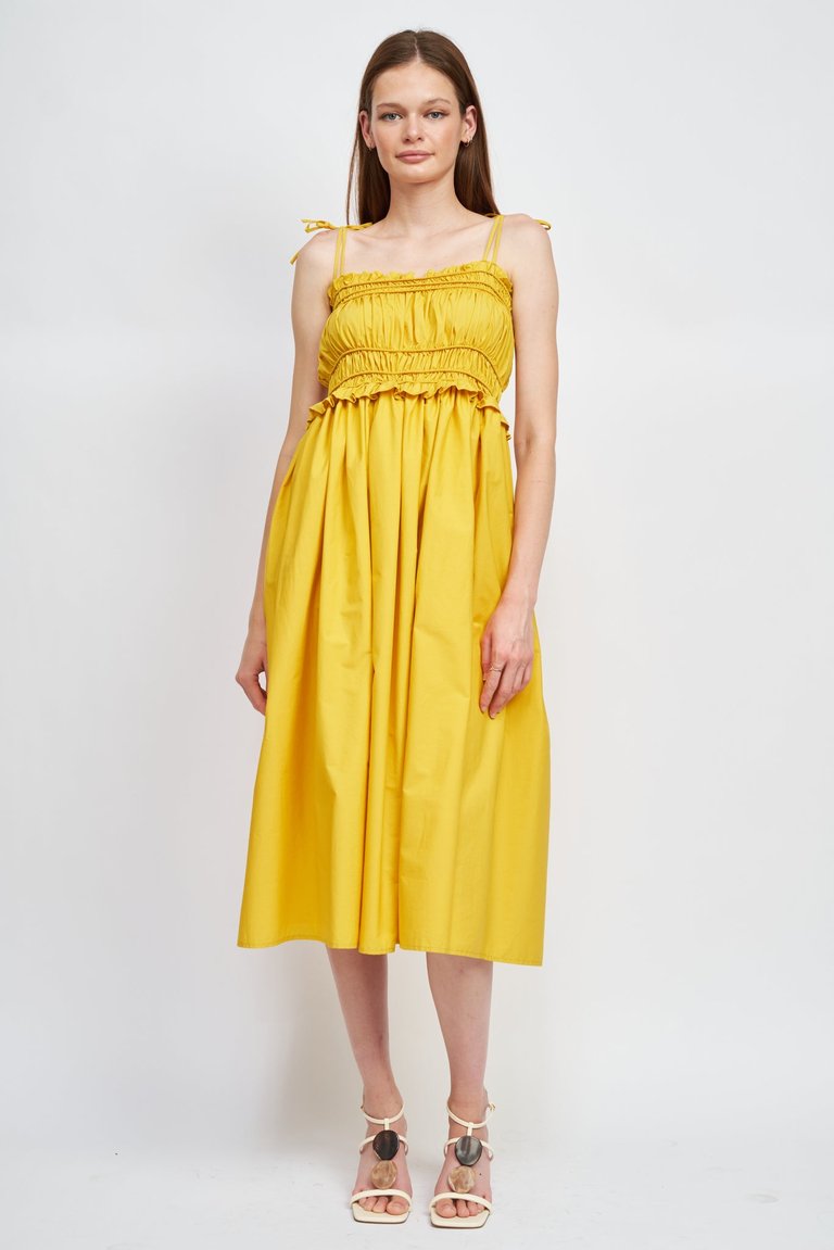 Andrea Midi Dress - Yellow