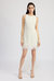 Arden Mini Dress - Ivory Gold