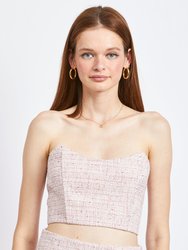 Arleth Bustier Top - Pink