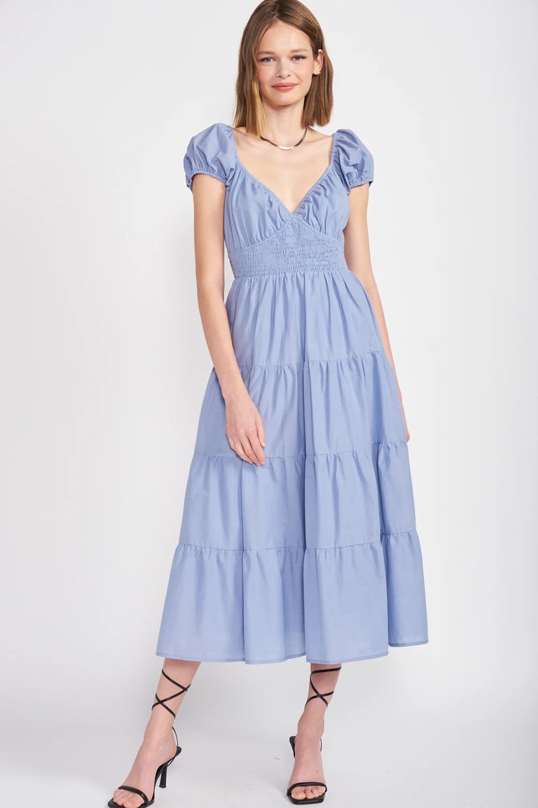 Bleu Midi Dress - Blue