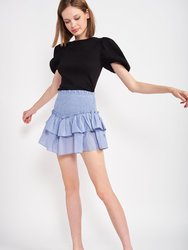 Bleu Mini Skirt