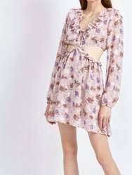 Brenna Cut Out Dress - Lilac