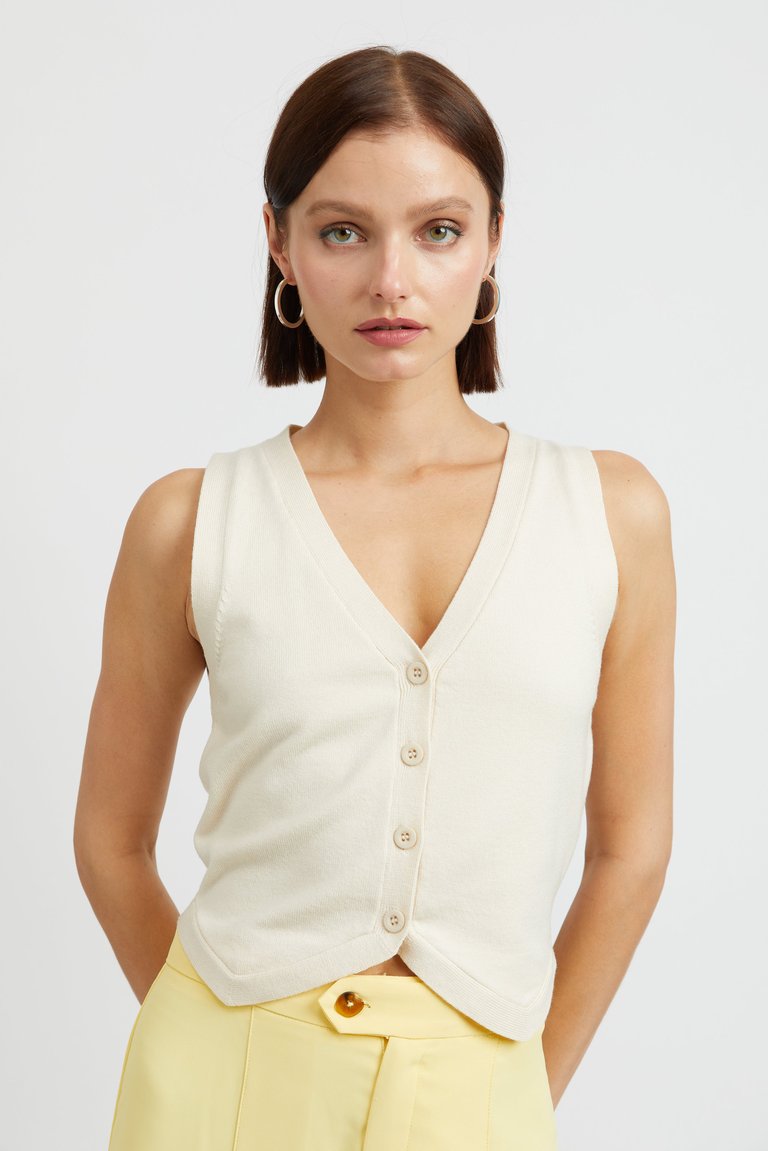 Brigitte Vest - Cream