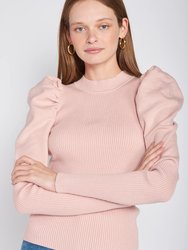 Callie Sweater Top - Pink