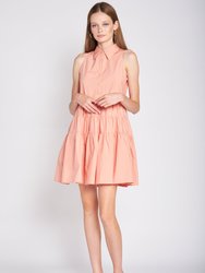 Clasped Mini Dress - Coral