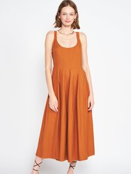 Donna Midi Dress - Brown